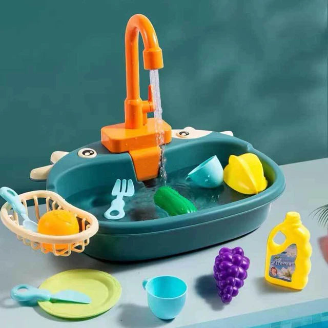 Battery Operated Little Cow Dish Washer