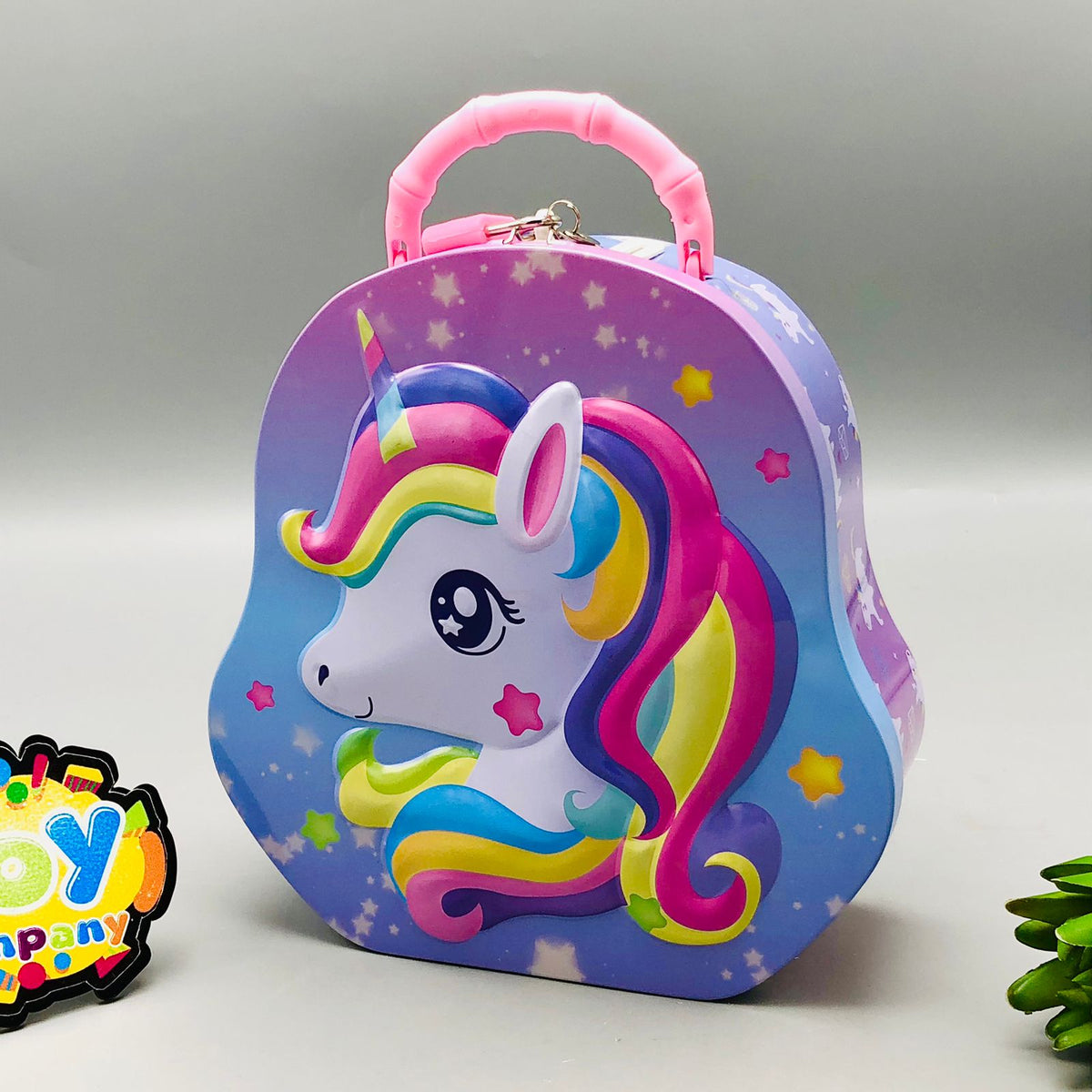 Unicorn Themed Kids Coin Saving Box