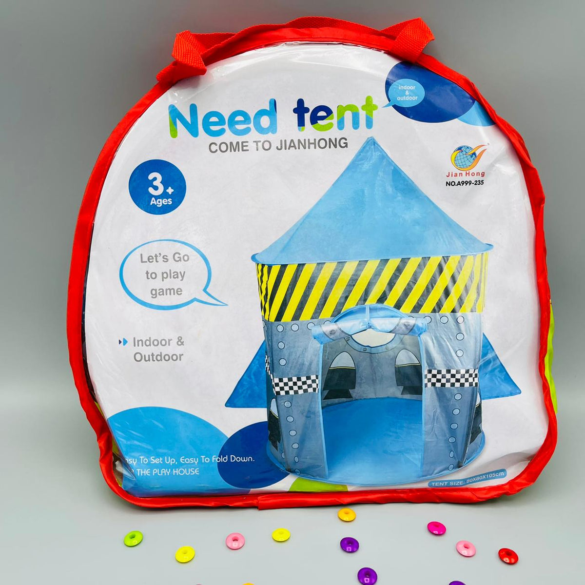 41" Large Rocket Ship Play Tent