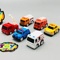 6Pcs Mini Alloy Pullback Cars - Assortment