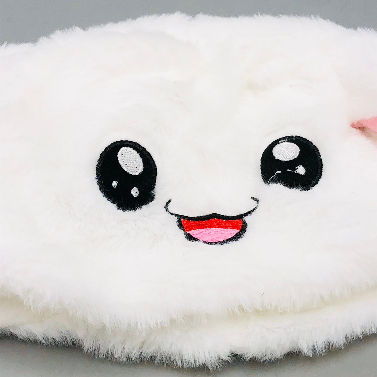 Premium Kids Bunny Luminous Glowing Lights Ear Flaps Cap - White