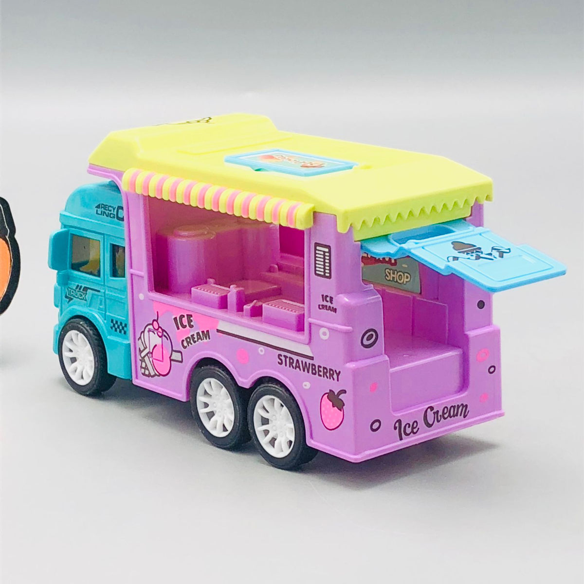1Pc ABS Inertial Fun Dessert & Fast Food Selling Car Toy - Assortment