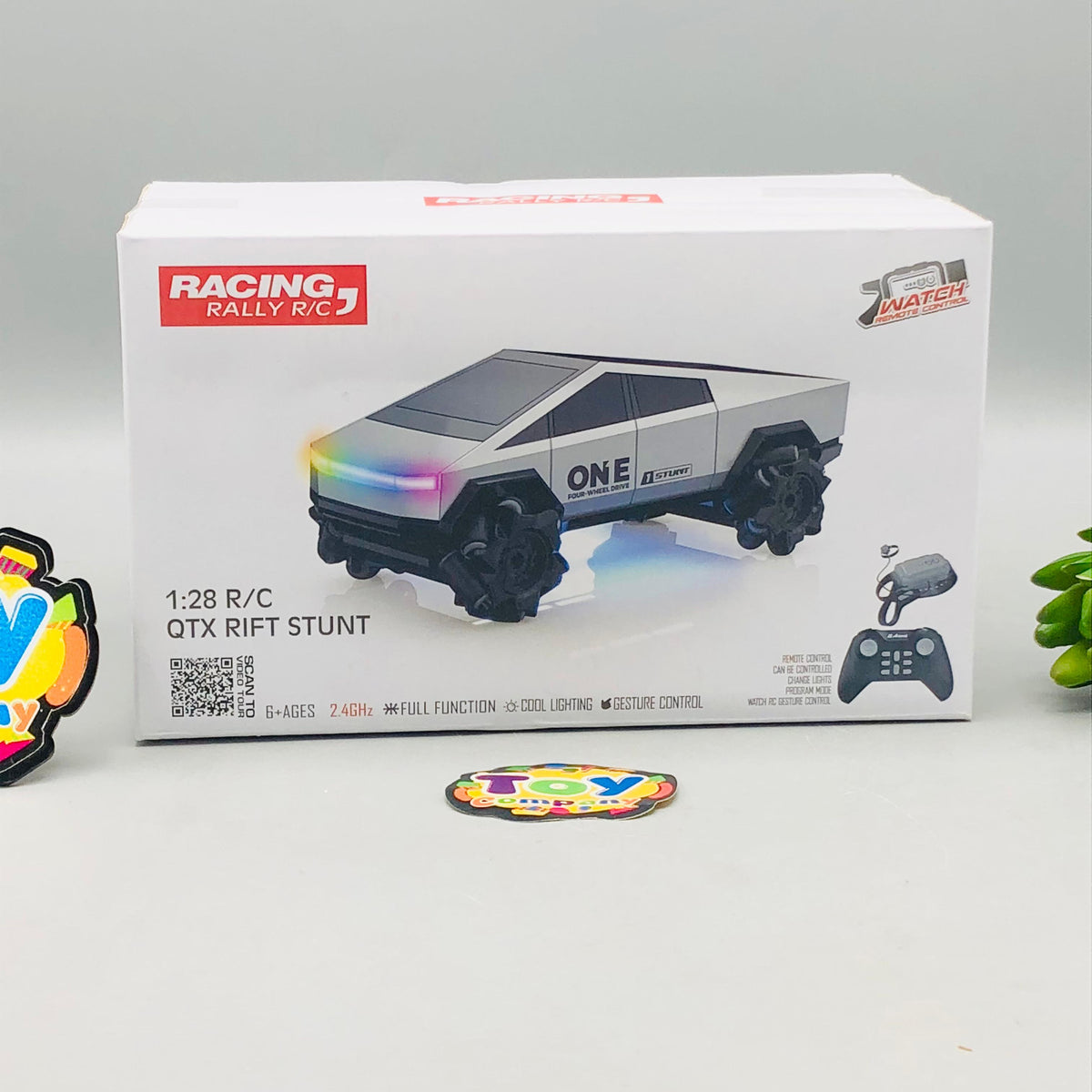 1:28 2.4GHz Remote & Watch Control Tesla Mini Drift Truck