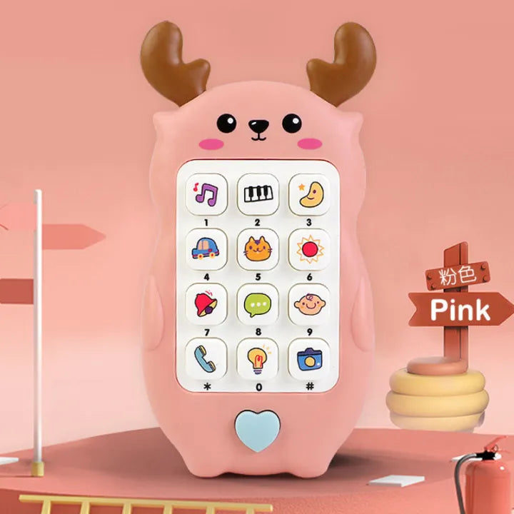 Deer Design Kids Musical Puzzle Mobile Phone