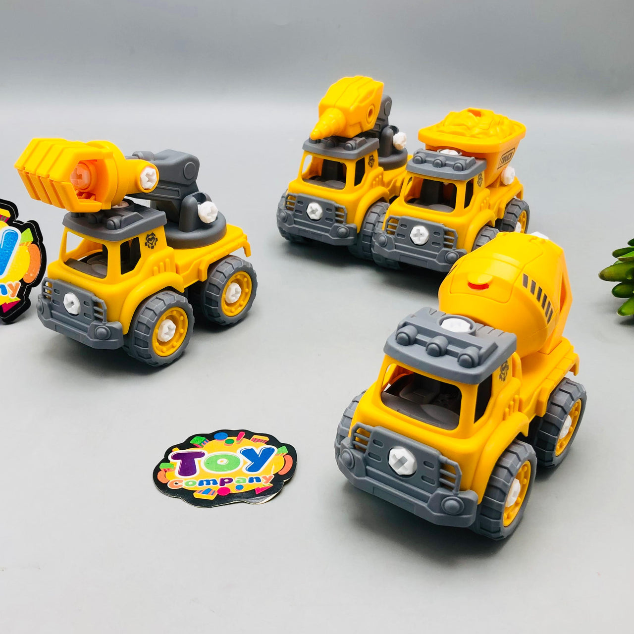 4Pcs DIY Engineering Screw Vehicles