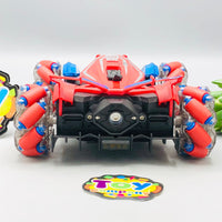 Remote & Watch Controlled Spiderman Stunt Spray Car