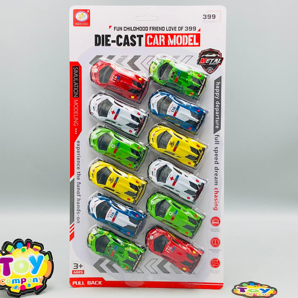 12Pcs Diecast Mini Pullback Lamborghini Models