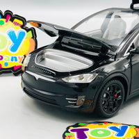 1:22 RC Diecast Tesla X Model Car With Smoke