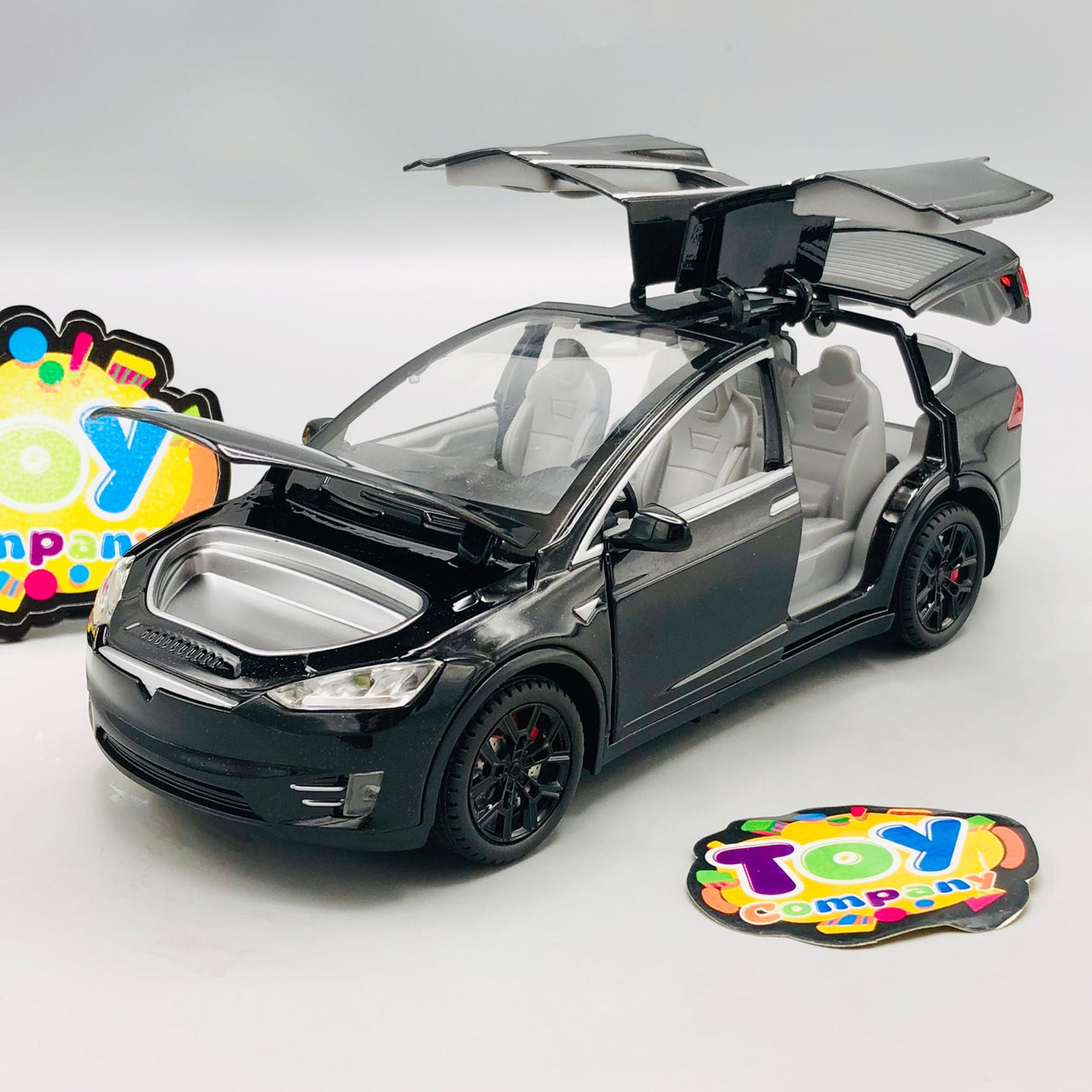 1:22 RC Diecast Tesla X Model Car With Smoke