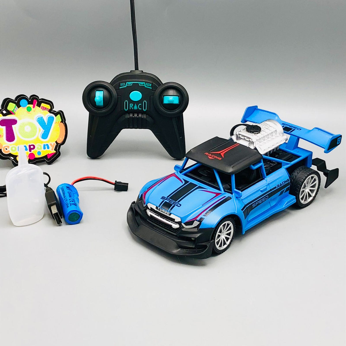 1:20 RC Light & Spray Stunt Turbo Car