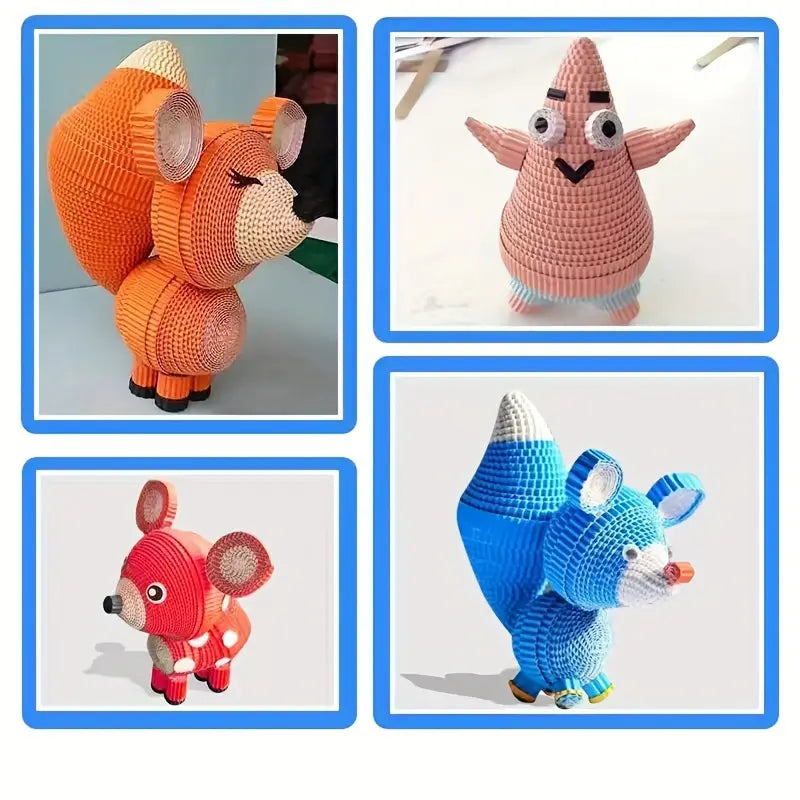 10Pcs DIY Corrugated Art & Craft Paper Sheet