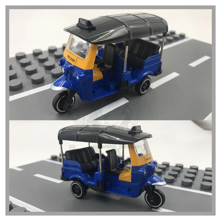 1:43 Diecast Mini Auto Rickshaw Model