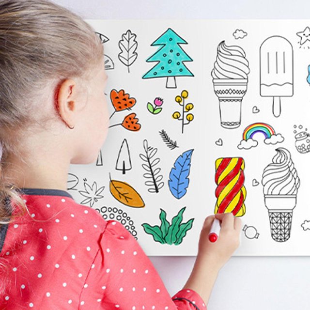 Kids Drawing Art Paper Roll Educational Tool