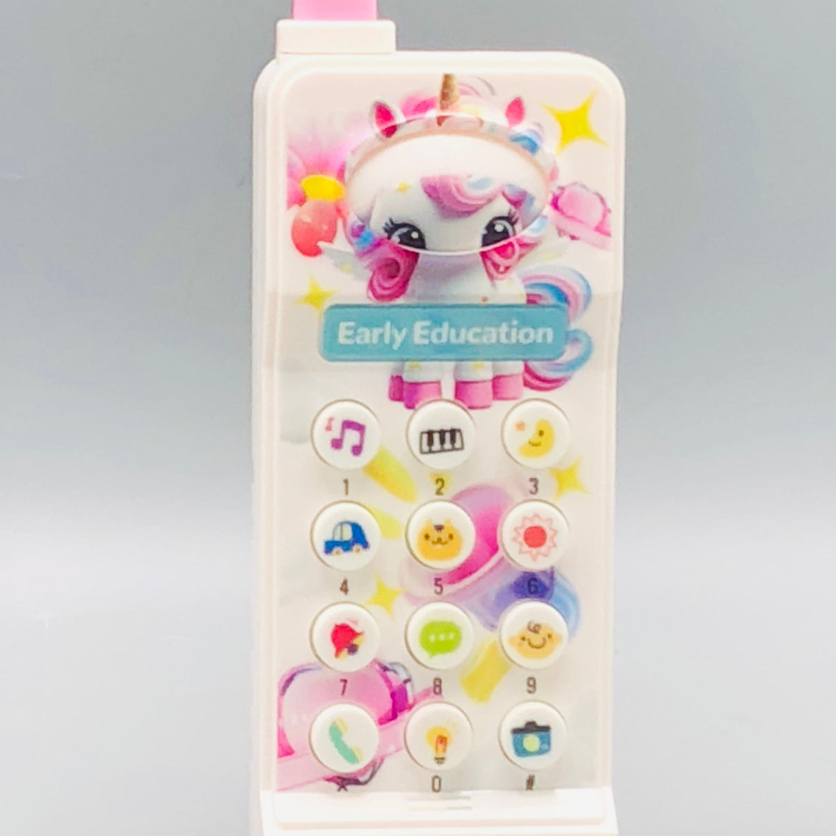 1Pc Kids Unicorn Musical Mobile Phone