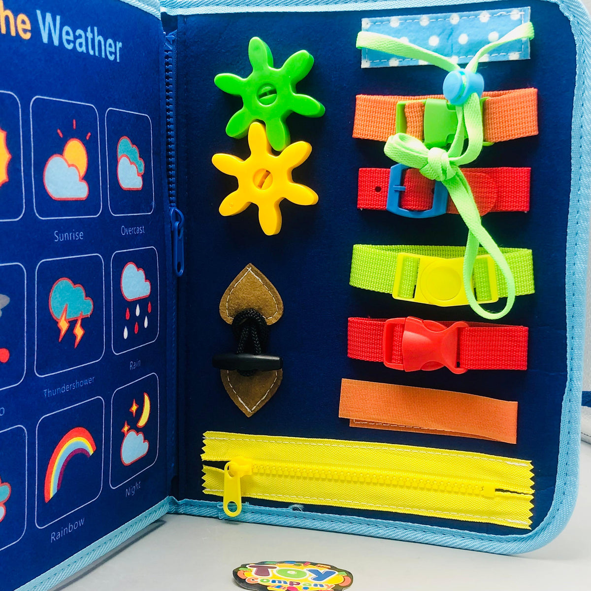 Montessori Multi-functional Activity Busy Book - Blue