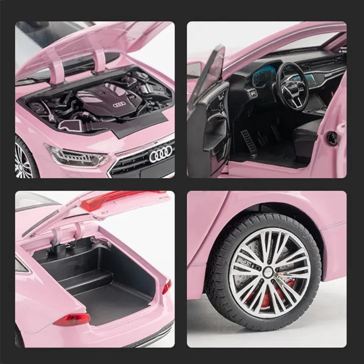 1:24 Diecast Audi A7 Model Car With Headlights