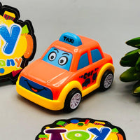 Kids Mini ABS Pullback Taxi - 1Pc