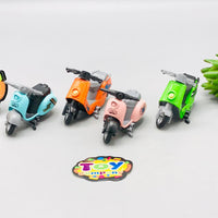 4Pcs Mini Diecast Vespa Models