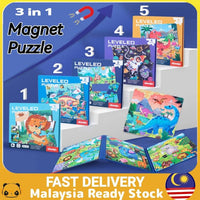 3in1 Magnetic Puzzle Book - Assortment