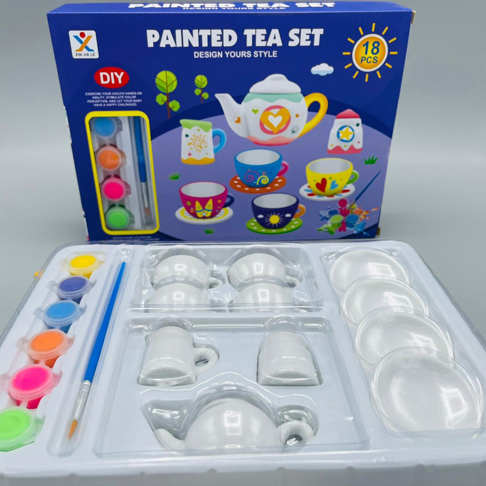 DIY Paint Your Own Tea Set