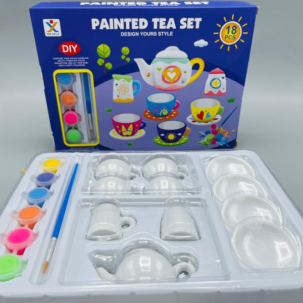 DIY Paint Your Own Tea Set