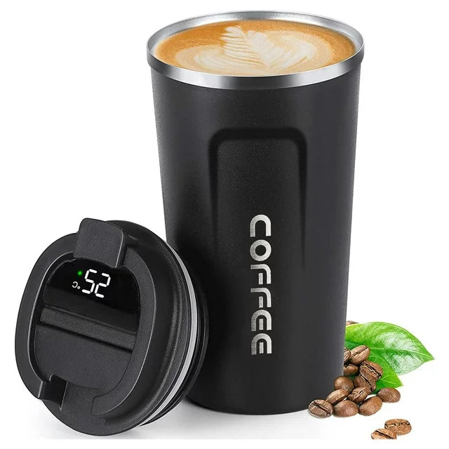 510ml Stainless Steel Vacuum Coffee Mug Temperature Display