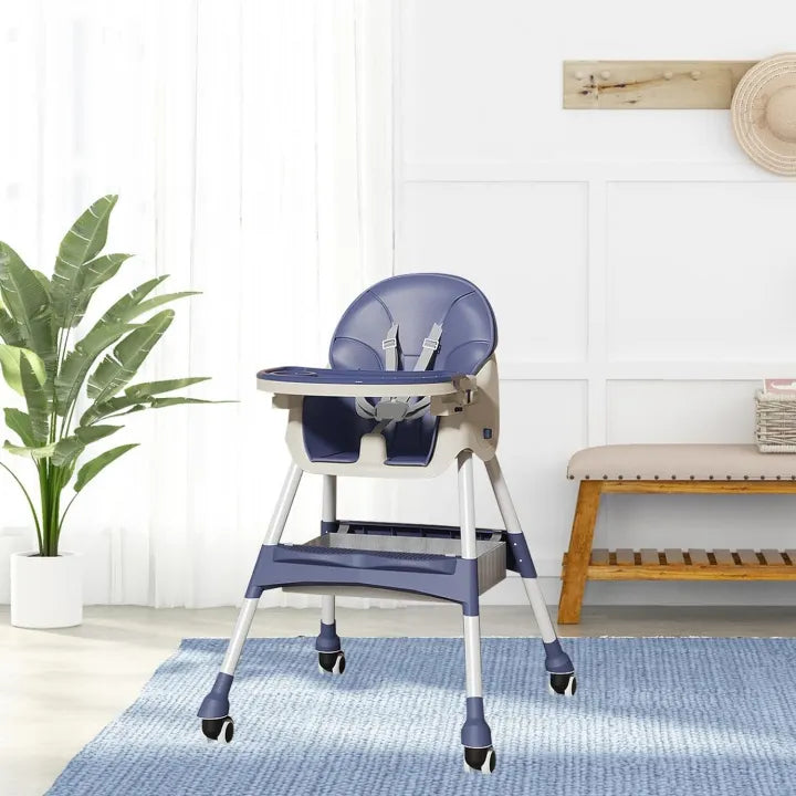 Portable Baby High Dining Chair - Blue