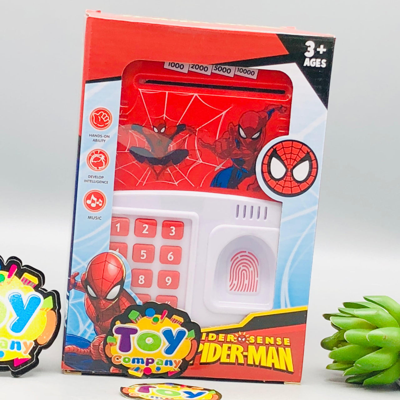 Spider-Man Fingerprint & Password Unlock ATM Machine