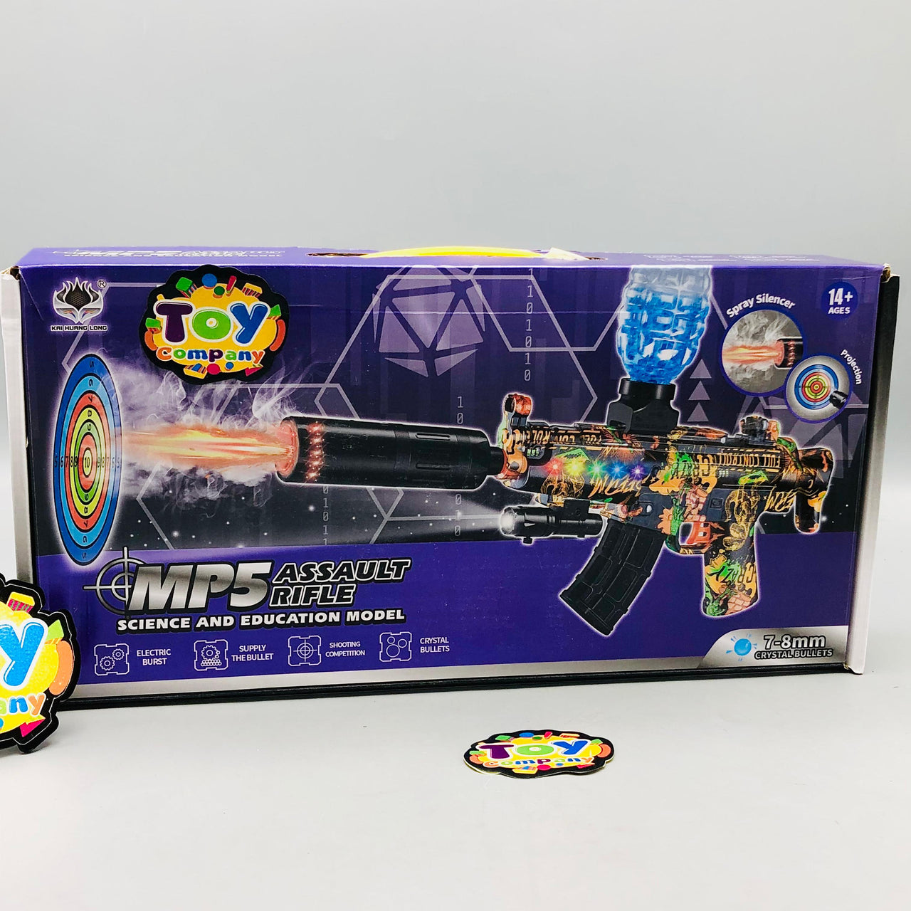 MP5 Water Bullet Shooting Gun With Smoke Silencer