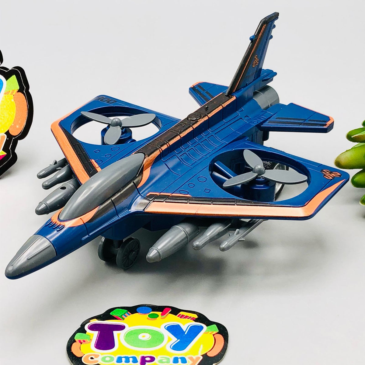 1Pc ABS Inertial Fighter Plane Toy