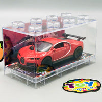 1:64 Diecast Bugatti With Acrylic Display Box - Red