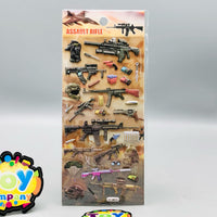 3D Assault Rifle Themed Sticker - 1Pc