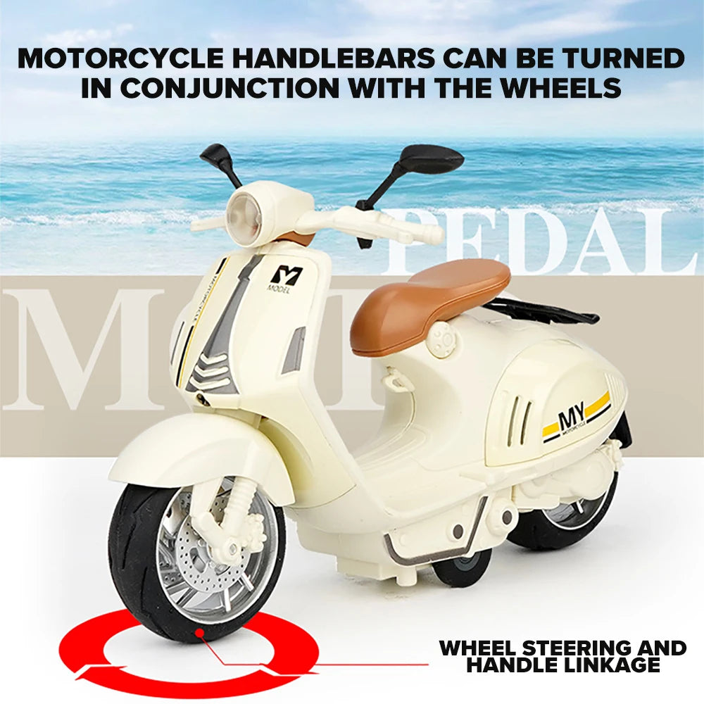 1:10 Diecast Pullback Vespa With Light & Sound