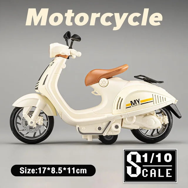1:10 Diecast Pullback Vespa With Light & Sound