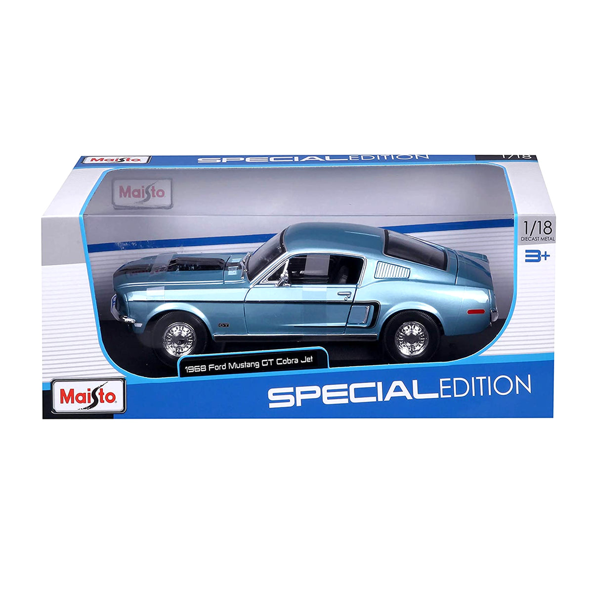 Maisto 1:18 Diecast 1968 Ford Mustang GT Cobra Jet
