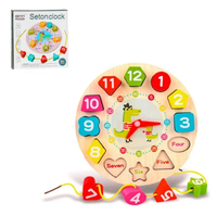 Wooden Montessori Seton Clock Puzzle