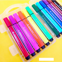 Washable Triangle Stick Watercolour Markers - 18Pcs