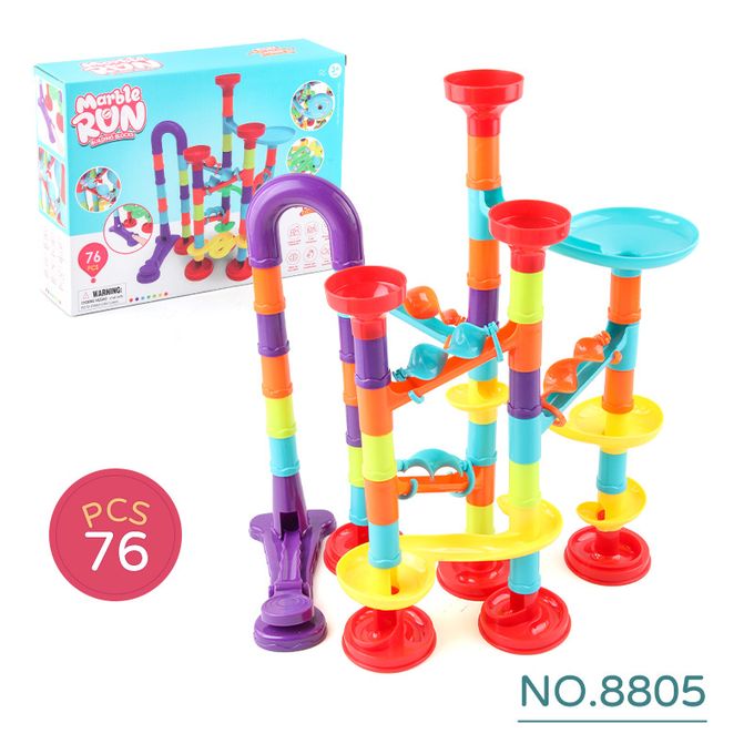 76Pcs Marble Run Building Blocks Track Set