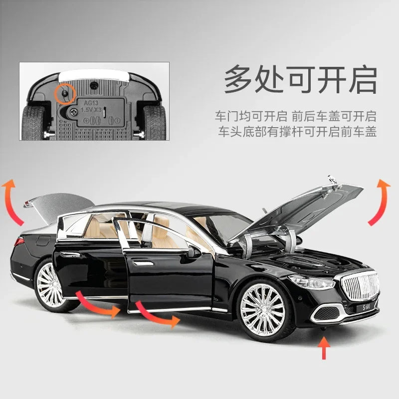 1:22 Diecast Mercedes Maybach S680 Model Car