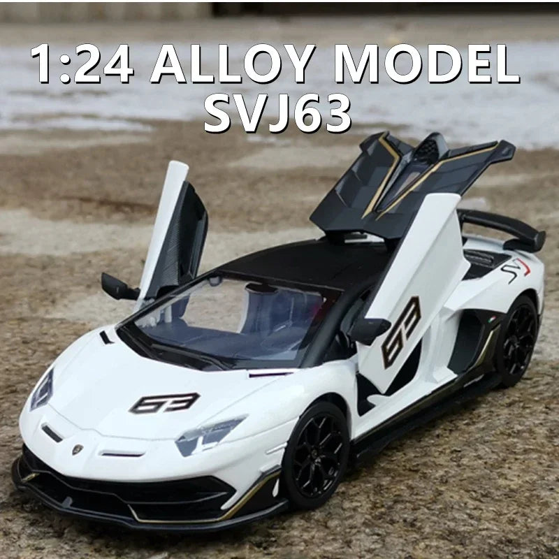 1:24 Diecast Lamborghini Aventador SVJ 63 Official Licensed Model