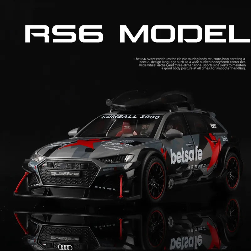 1:24 Diecast Audi RS6 DTM Modified Vehicle