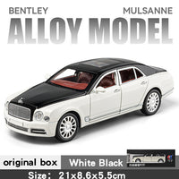 1:24 Diecast Bentley Mulsanne Model Car