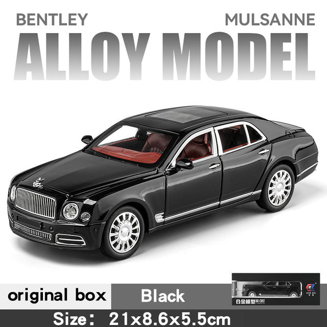 1:24 Diecast Bentley Mulsanne Model Car