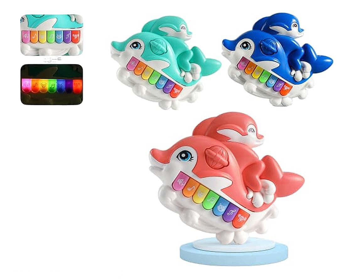 Battery Operated Mini Dolphin Musical Piano