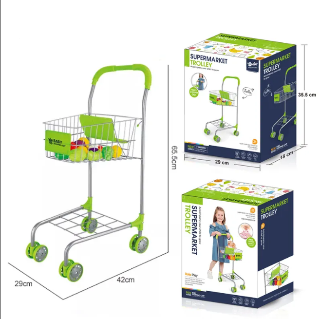 Supermarket Metal Trolley-Baby Shopping Cart