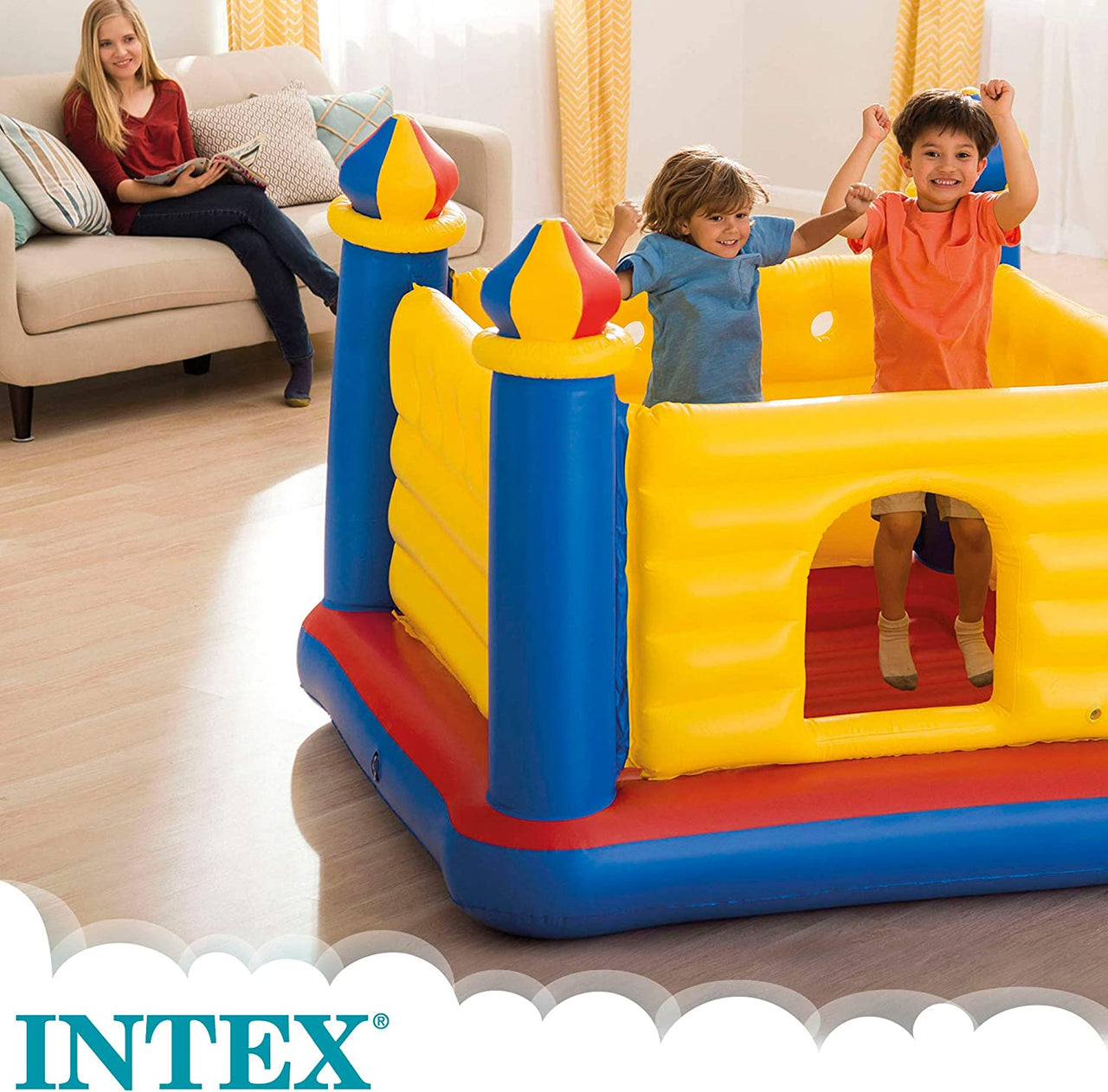 INTEX JumpOLene ™ Castle Bouncer ( 69" X 69" X 53" )