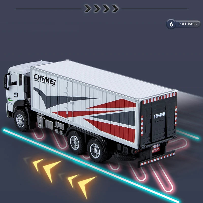 1:32 Diecast Ornaments Container Transport Truck