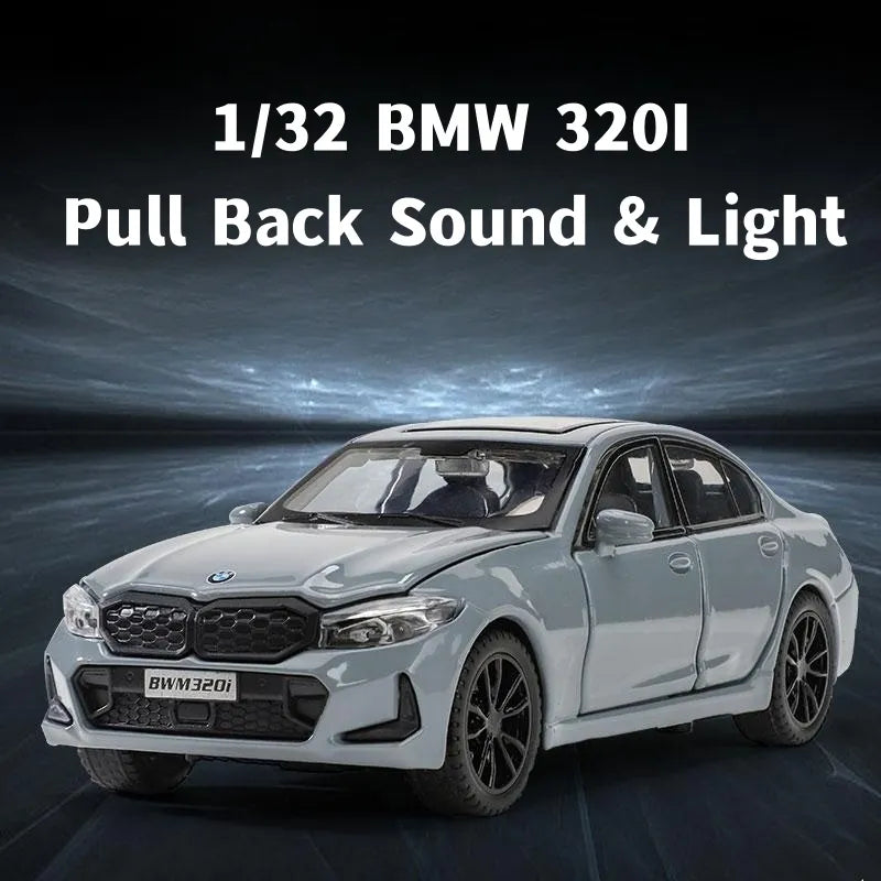 1:32 Diecast BMW 320i Light & Sound Model Car