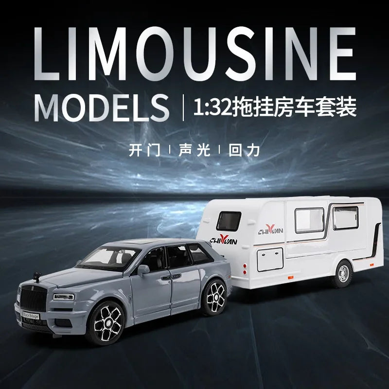 1:32 Diecast Rolls Royce Cullinan With Trailer