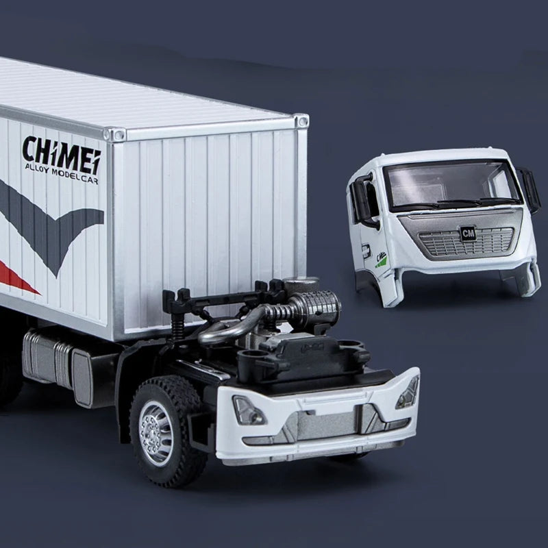 1:32 Diecast Ornaments Container Transport Truck